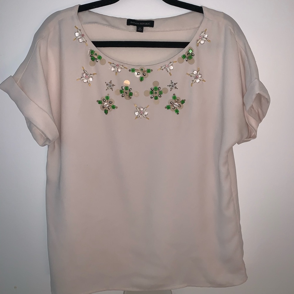 Banana Republic Beaded Blouse